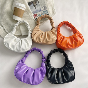 Borsa a Mano Plissettata di Alta Qualità per Donne, Design Retrò Unico, Stile Hobo - Product Image 1