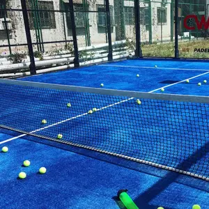 Professional Padel Tennis Court Equipment Supplier Panoramic Padel Tennis Court Artificial Turf Paddle Tennis