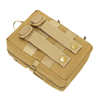 Pochette Tactique Molle Utilitaire Étanche Bandoulière EDC pour Outils et Téléphone avec Sangle d'Épaule Mini Sac Banane Médical IFAK