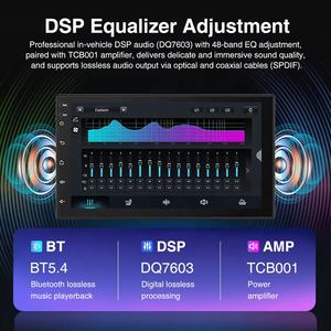 NOVO Reprodutor de <span class=keywords><strong>DVD</strong></span> Multimídia Android 15 de 7 Polegadas 64GB 2 Din Rádio de Carro com Tela Sensível ao Toque BT FM Sistema de Som Automotivo Carplay Autoradio GPS - Product Image 3