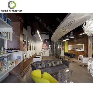 Mobilier de Salon de Coiffure Moderne : Miroir de Barbier Personnalisé et Durable, Meuble de Présentation pour Salon, Mobilier de Magasin de Coiffure - Product Image 5