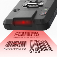 Gran oferta, 4 pulgadas, Industrial, resistente, Android, NFC, Terminal de datos móviles, tarjeta de identificación ORC portátil, pasaporte, código de barras, escáner de código QR PDA