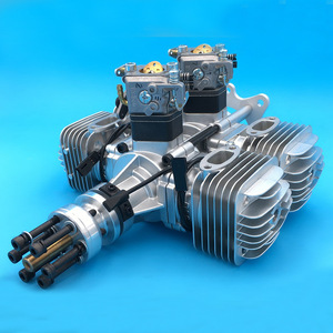 Moteur d'avion à essence à aile fixe modèle DLE120T4, quatre cylindres, deux temps, refroidissement naturel par air, cylindrée 120 cm³ - Product Image 6