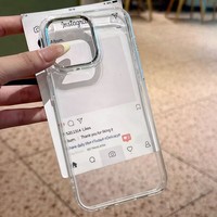 Coques de téléphone transparentes antichoc en gros pour iPhone 17 Air 16 Plus Pro Max 15 14 13 12 11 – Housse de protection anti-chute