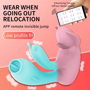 3 in 1 Sucking <b>Vibrator</b> Wireless APP <b>Remote</b> <b>Controlled</b> Clitoral Tongue Licking Dildo <b>Vibrator</b> Sex Toys for Women - Product Image 2