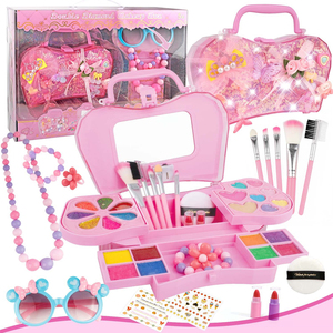 Jinying – Coffret de Maquillage Lavable 15 Pièces pour Enfants, Kit de Beauté Princesse, Jouet d'Imitation pour Filles, Cadeau d'Anniversaire - Product Image 1