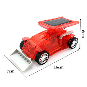 Hete Aanbieding Zonne-aangedreven Speelgoed DIY Wetenschap Techniek Truck Kit Transparante Kunststof Bulldozer Speelgoed - Product Image 5
