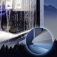 Ventana Corredera de Vinilo UPVC de Estilo Moderno con Rejilla de Seguridad y Mosquitera Colgante para Obras de Renovación de Hoteles y Apartamentos