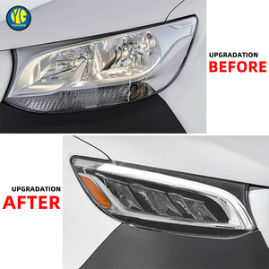 Phares YU GUANG pour <span class=keywords><strong>Mercedes</strong></span> <span class=keywords><strong>Sprinter</strong></span> W907, phares à LED 2019-2023, feux de jour DRL, mise à niveau des phares, accessoires de voiture - Product Image 3