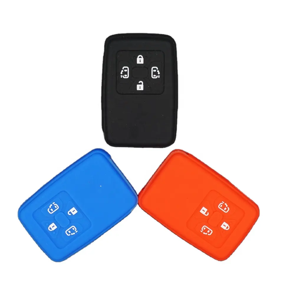 HIBEYO Custodia Protettiva per Chiavi Auto Toyota Cover in Pelle con Portachiavi per Toyota Corolla RAV4 CH-R Prius Yaris Portachiavi con Telecomando Nero