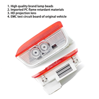 Nouvelles lumières de bienvenue LED dynamiques pour projecteur 5W, accessoires de lumière de porte de voiture à double lentille pour Golf 6/7, Passat B7/B5, Touran