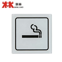 Plaque de porte en acrylique personnalisée de haute qualité, moderne, pour extérieur, bureau, avec fonction mobile, vente chaude