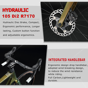 Vélo de <span class=keywords><strong>route</strong></span> en carbone KABON T700 700C avec transmission électronique 24 vitesses et freins à disque hydrauliques pour <span class=keywords><strong>la</strong></span> conduite sur <span class=keywords><strong>route</strong></span> - Product Image 5