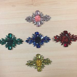 Parches de diamantes de imitación con cuentas de cristal, pegamento trasero, apliques de tela con cuentas de hierro - Product Image 3