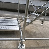 Vérin de base réglable pour échafaudage, à vis filetée, avec plaque de base carrée pour support d'échafaudage Ringlock