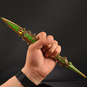 ดาบแกะสลักฮั่วหยู่เฮา ผู้พิทักษ์วิญญาณ ขนาด 30 ซม. ทำจากโลหะทั้งชิ้น ของสะสมจากอนิเมะตัวละครดูหลัว อาวุธจำลองสำหรับงานฝีมือโลหะ - Product Image 2