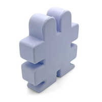 Balle anti-stress personnalisée avec logo et hashtag en mousse PU pour événements technologiques, marketing des médias sociaux, cadeaux promotionnels, vente en gros