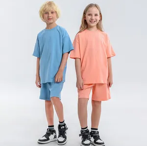 ET-078 Jongens T-Shirts 8-14 Jaar Oversized Tiener Jongens Letter T-Shirt Kinderen Zomerkleding Baby Kids T-Shirts Effen