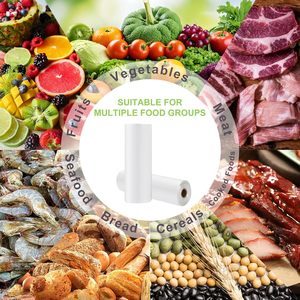 Bolsa de Plástico Transparente para Productos, Desechable, Reciclable, Ecológica, para Alimentos, Frutas, Verduras, Almacenamiento en Refrigerador, Cocina - Product Image 4