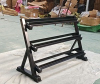 Ensemble d'haltères hexagonales de 5 à 50 lb en gros avec support de rangement à 3 niveaux