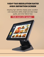 Mesin Kasir Layar Sentuh 15" Caja Device Terminal All in One Sistem POS Pembaca Kartu NFC untuk Supermarket Toko Retail