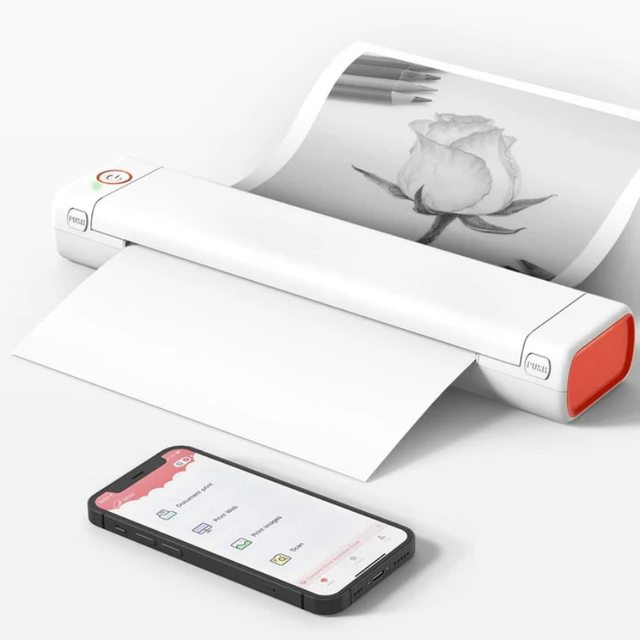Hot Phomemo A4 Printer Inkless Thermal Printer IOS Android Mobile Portable Mini Printer for Office Document