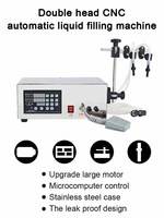 Machine de remplissage de liquides à double buse Gfk 280 pour produits électroniques, lessive, huile de cuisson, eau, jus, lait, boissons, parfums et bouteilles