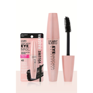 USHAS OEM/ODM <span class=keywords><strong>Mascara</strong></span> personnalisé en gros crème cils allongés bouclés mince longue durée sans bavure <span class=keywords><strong>mascara</strong></span> noir imperméable - Product Image 1