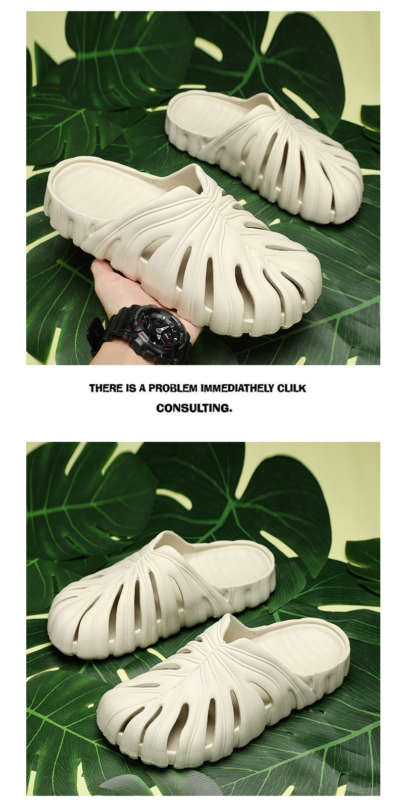 Summer Outdoor Beach Men Slippers Sandals Shoes Personality Slides Slippers Manufacturer