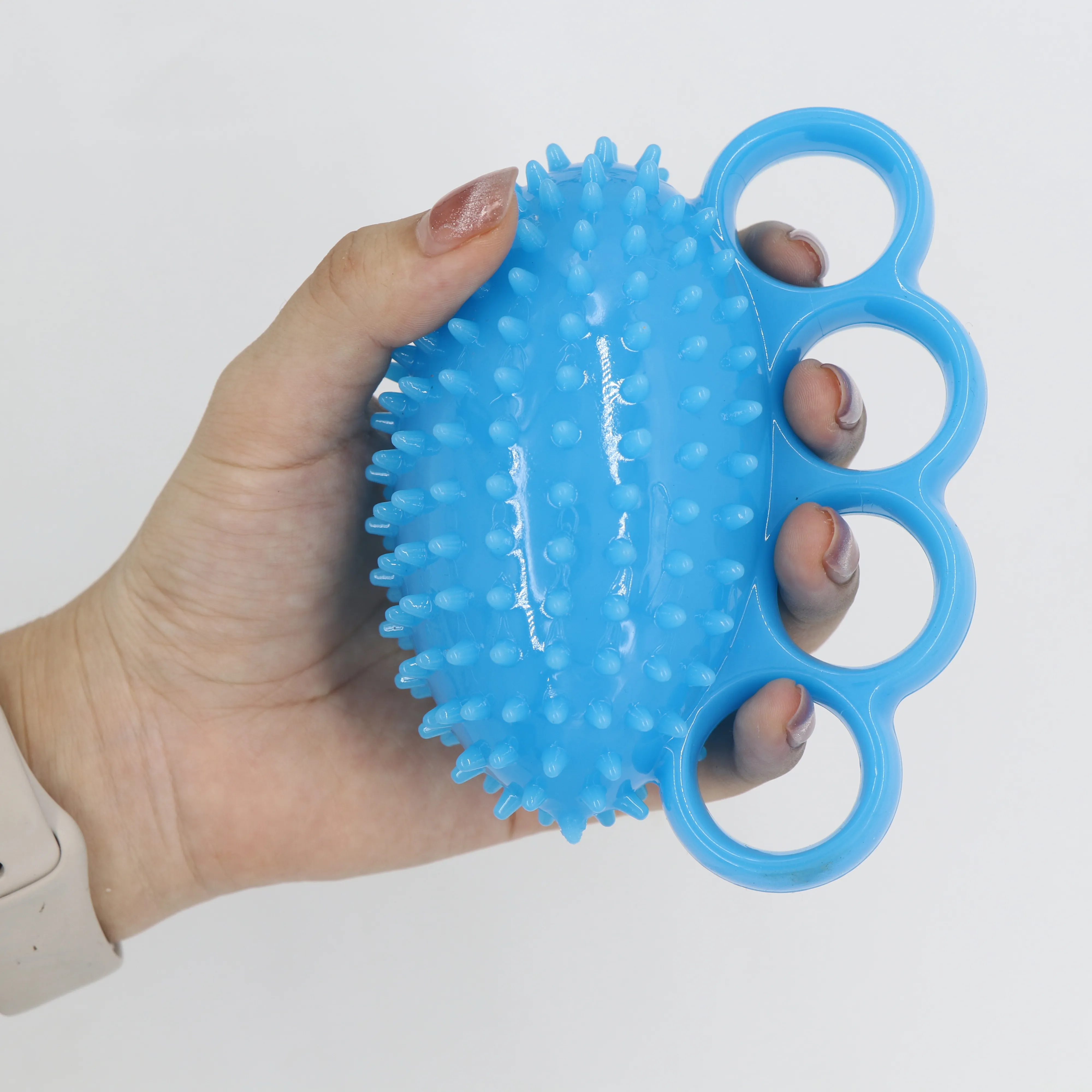 New PVC Spiky Finger Stretcher Hand Grip Finger Massage ball