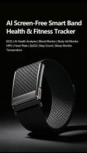 ERON E910 สมาร์ทแบนด์ไร้หน้าจอ วัดอัต<span class=keywords><strong>ราก</strong></span>ารเต้นของหัวใจ วัดค่าออกซิเจนในเลือด ตรวจสอบสุขภาพ การน<span class=keywords><strong>อน</strong></span>หลับ วัดอุณหภูมิ ติดตามกิจกรรม - Product Image 4