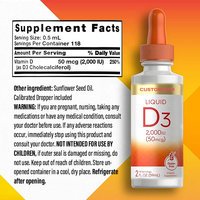 Gouttes liquides orales de vitamine D3 et de magnésium Nutrilite Power pour adultes et adolescents
