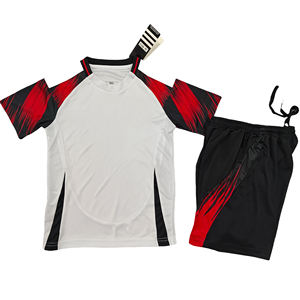 Günstiges Fußballtrikot für Jungen, 100% Baumwolle, wasserdicht, atmungsaktiv, schnelltrocknend, antibakteriell, Fußball-Set für Kinder - Product Image 1