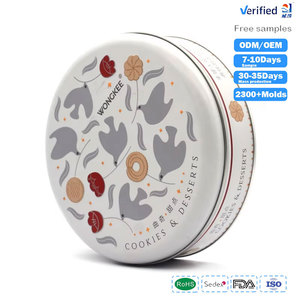 Contenitore di <span class=keywords><strong>latta</strong></span> rotondo stampato personalizzato per uso alimentare scatola di <span class=keywords><strong>latta</strong></span> di metallo per biscotti e biscotti confezione regalo per uso espositivo - Product Image 1