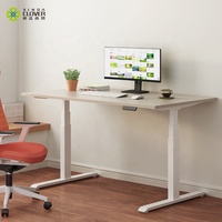 Bureau debout réglable en hauteur Table de bureau moderne cadre électrique de bureau assis blanc