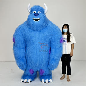 Monsters Inc personaje de dibujos animados 6-8ft inflable Grinchs & Sully Krampus Monsters Onesie gigante Cosplay mascota disfraz volar traje - Product Image 1