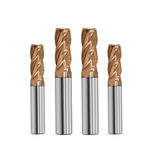 Dao Phay Đầu <span class=keywords><strong>CNC</strong></span> Cacbua Vonfram Nguyên Khối HRC 45/55/60/65 Dao Phay Đầu Phẳng 2 3 4 Sáo - Product Image 1