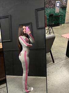 ชุดเซ็ตผู้หญิงสำหรับฤดูใบไม้ร่วงและฤดูหนาว ลายพิมพ์ เสื้อครอปแขนยาวและกางเกงขายาว ชุดลำลองแบบมีฮู้ด 2 ชิ้น สำหรับผู้หญิง - Product Image 4