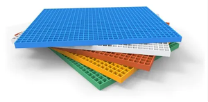 Gratex รั้วตาข่ายสี่เหลี่ยมสำหรับทางเดินตะแกรงทำจากไฟเบอร์กลาสไฟเบอร์กลาสหล่อขึ้นรูปสำหรับวัสดุก่อสร้างโลหะ - Product Image 4