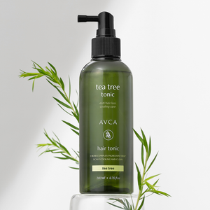 Tónico Capilar Coreano AVCA con Árbol de Té 200ml, Biotina, Cafeína, Tratamiento Anticaída, Control de Sebo, Ligero, No Grasoso - Product Image 1