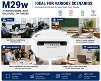 Imprimante multifonction laser monochrome A4 M29w reconditionnée, impression sans fil, copie, numérisation, machine MFP de bureau