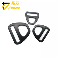Haute charge noire Triangle Aviation boucle en aluminium sac à dos sangle accessoire boucles de ceinture durables