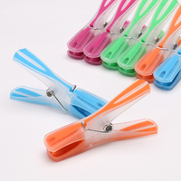 Pinces à linge multifonctionnelles en plastique écologique, souples, avec poignée en caoutchouc souple, durables, clips robustes, pinces à linge résistantes au vent