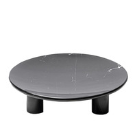 Stonekocc marbre naturel Tripodia plateau rond créatif Dim Sum assiette de fruits pour la maison cuisine stockage des aliments ornement décoration