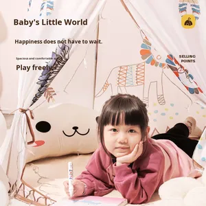 Vente en gros de fabricants de tentes pour enfants, intérieur, style château indien, yourte mongole, jouet, maison de jeu, porte simple en polyester - Product Image 4
