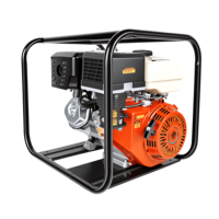 Pompa Air Bensin HNWP40-2 4 Inci 15HP Aliran Tinggi 100m3/jam Pompa Sentrifugal Self-priming untuk Irigasi Pertanian