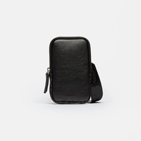 Sac bandoulière en cuir marron personnalisé pour téléphone portable, style messager, pour mode et usage quotidien