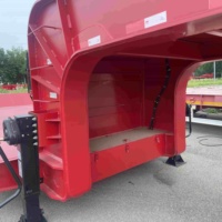 Semi-remorque surbaissée TengYun robuste à 5 lignes et 10 essieux, capacité de plus de 30 000 kg, pour le transport de conteneurs en acier et d'équipements de machinerie