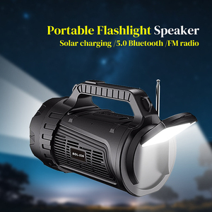 Linterna LED Solar Recargable, Linterna de Largo Alcance, Altavoz Bluetooth Portátil, Radio <span class=keywords><strong>FM</strong></span>, Reproductor de <span class=keywords><strong>M</strong></span>úsica para Camping - Product Image 2