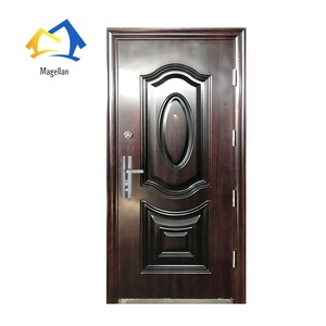 <span class=keywords><strong>Porte</strong></span> <span class=keywords><strong>blindée</strong></span> en acier résidentielle économique, portes d'entrée en acier de sécurité pour la maison - Product Image 4